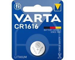 Varta CR1616 Lithium Knoopcelbatterij – 3V – 55mAh – 1 Stuk