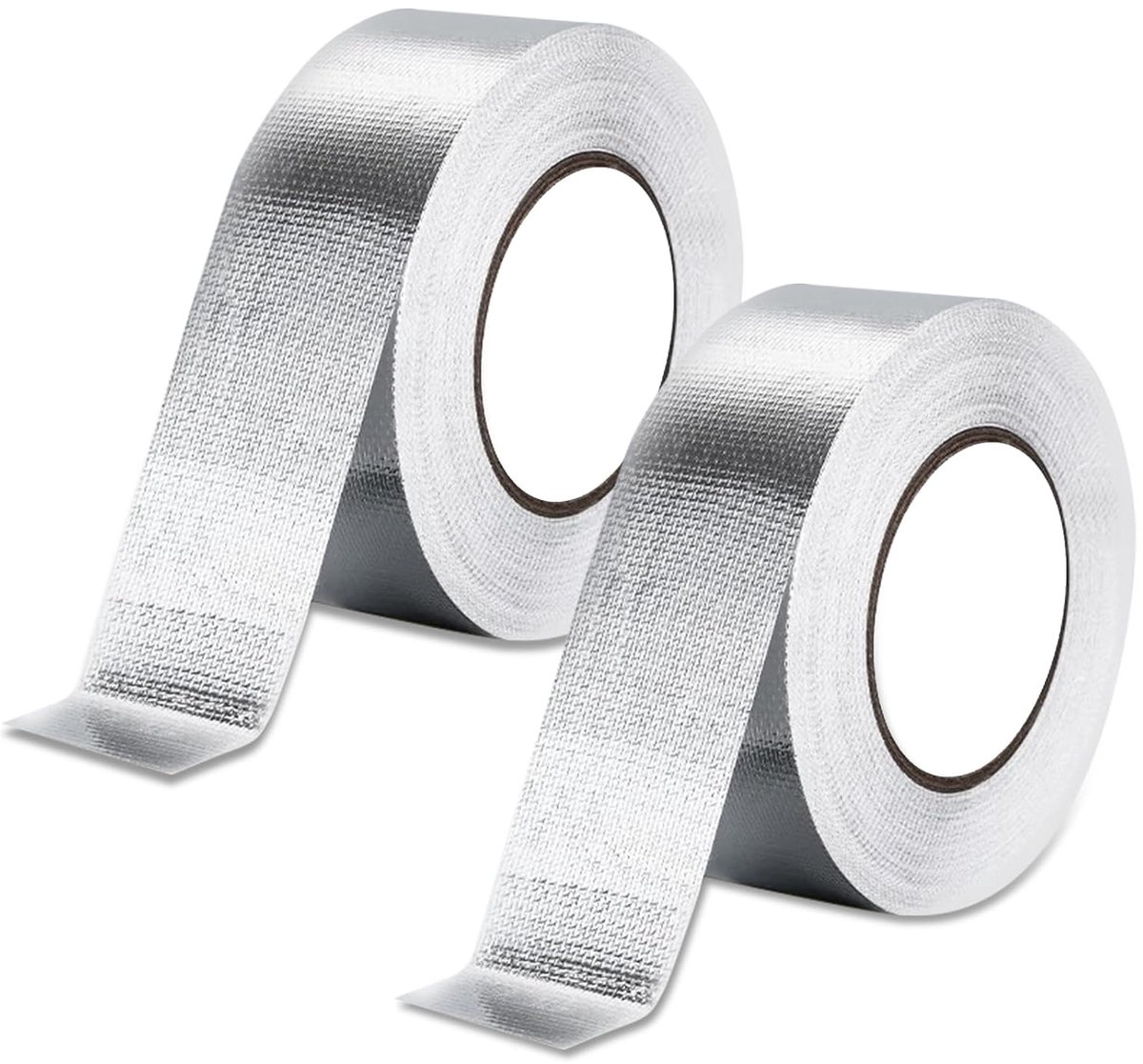 Aluminium plakband, hittebestendig plakband, zilver, aluminiumband, zelfklevend, isolatietape voor verzegelen, repareren en isoleren (5 x 200 cm)