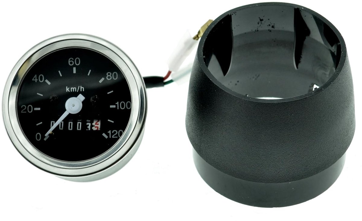 Snelheidsmeter 120 km/u geschikt voor Simson S51 S70 Tuning met tachohulp 60 mm