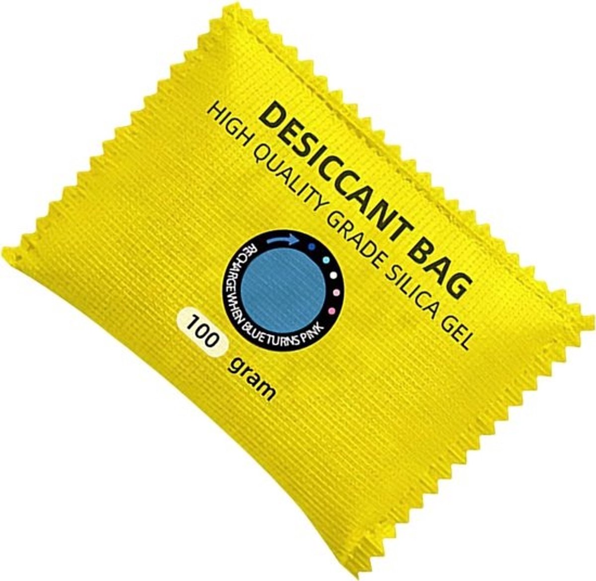 Luchtontvochtiger Auto - Vochtvreter Zak - Vocht Bestrijden - Herbruikbaar Silicagel - 12 cm - Geel