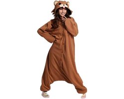 Wotogold Animal Coffee Bear Pajamas Unisex Volwassene Cosplay Kostuums