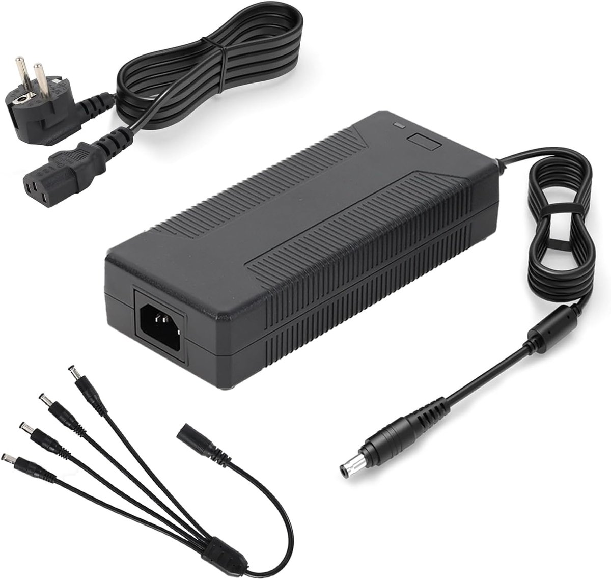 24 V 10 A adapter transformator 240 W LED transformator voor ledstrips, AC 110 V/240 V naar DC 24 V 10 A 240 W DC 5,5 mm x 2,1 mm stekker