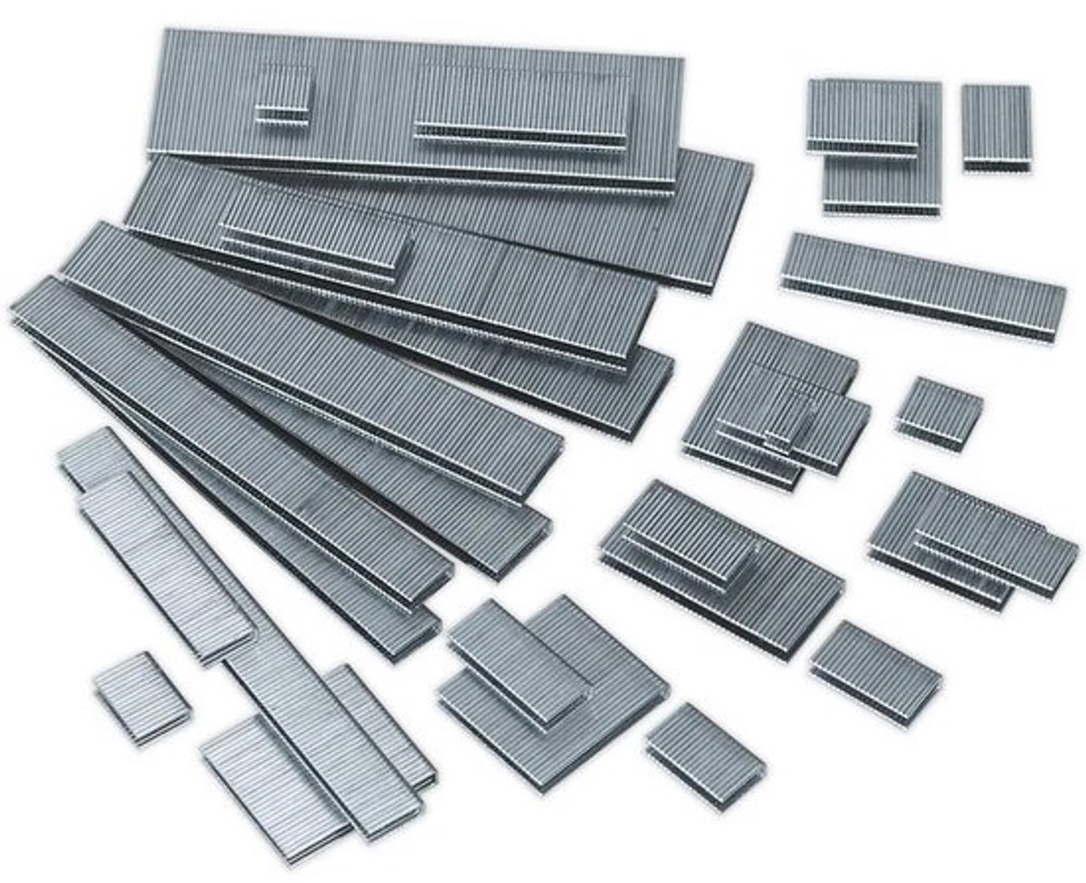 Nietjes 19mm Lengte 18Swg Zilver 5000 Stuks Heavy Duty