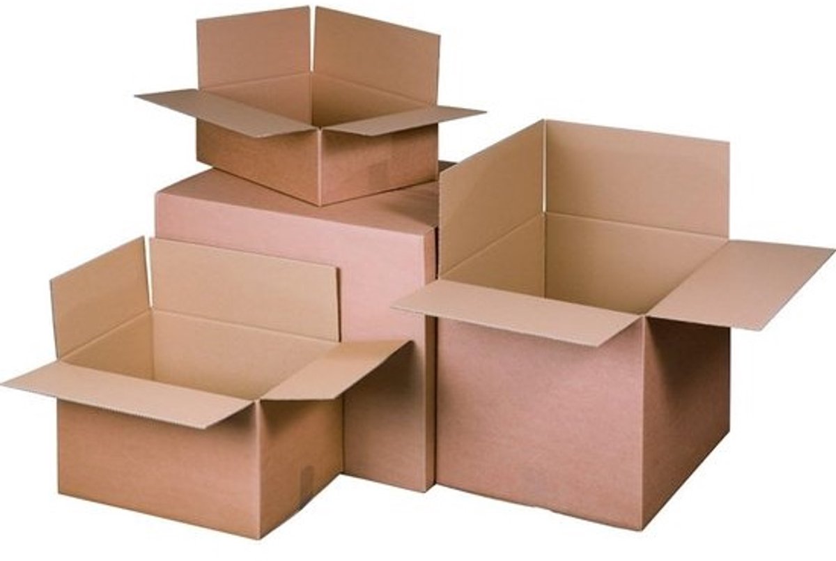 Vouwdozen verzenddozen - Verpakking dozen - Veilig verzenden - Extra sterke kwaliteit - 40 x 30 x 30 cm - Bruin
