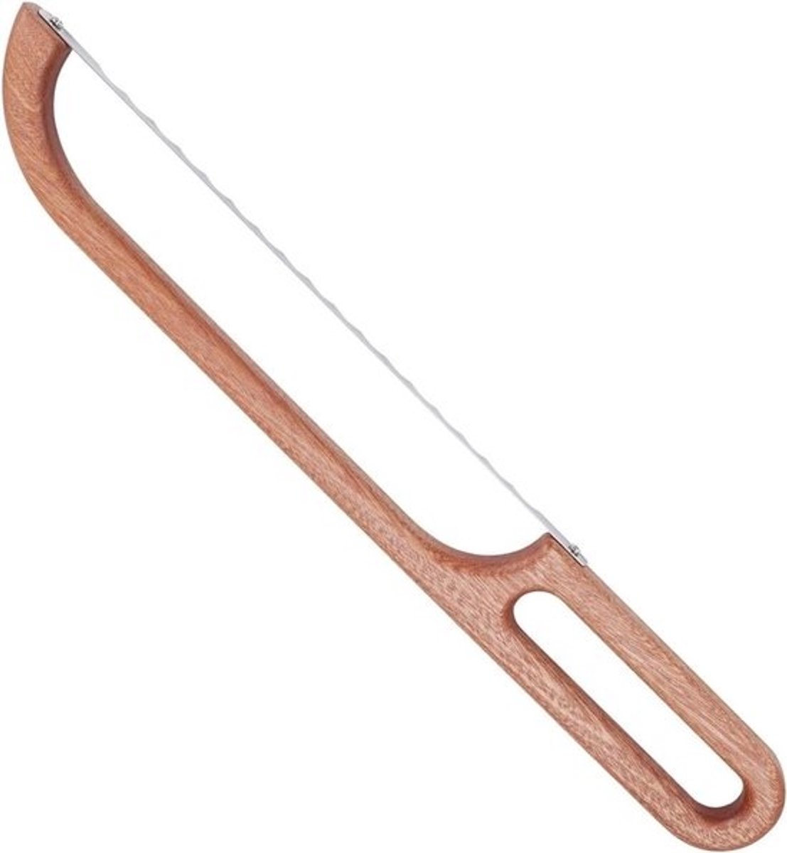 Broodsnijmachine Hout - Keukenhulp - Gelijkmatig Snijden - Ergonomisch Handvat - 28x5x3 cm - Natuurlijk Hout