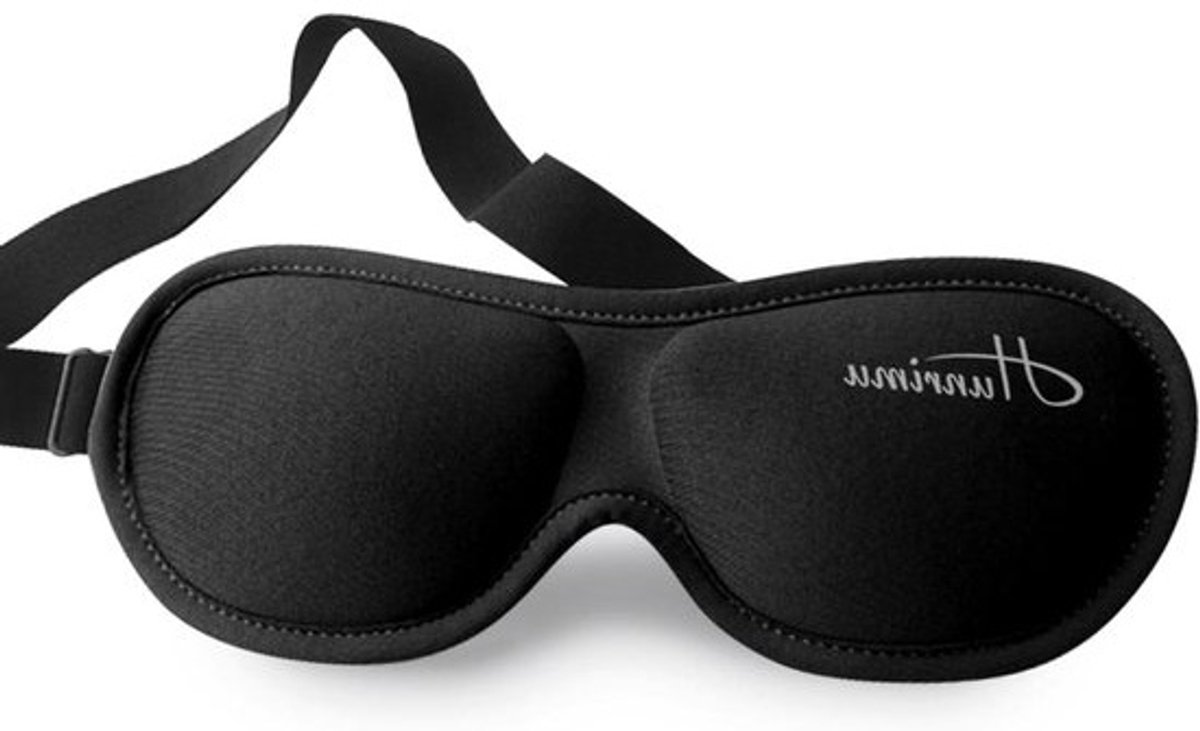 Slaapmasker 3D - Oogmasker slapen - Reizen dutjes - 99% Lichtblokkerend - 22 x 8.5 x 2 cm - Zwart