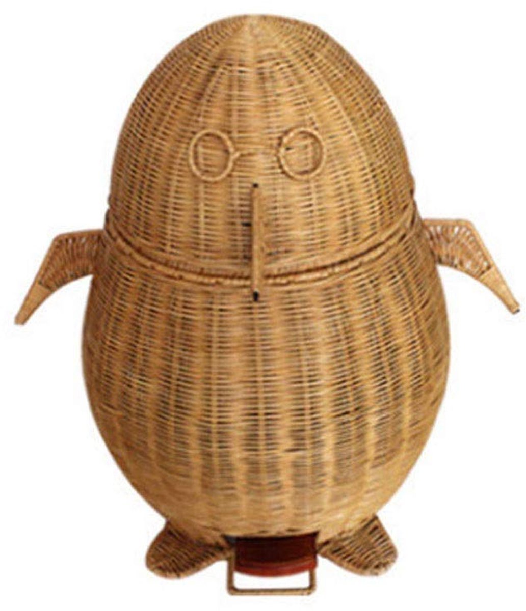 Prullenbak Plant Rattan Trash Can Met Inner Emmer Gele prullenbak vuilnis Can papierbakken Badkamer met Lip 12L Vuilnisbak (Color : Yellow, Grootte : 46cm)