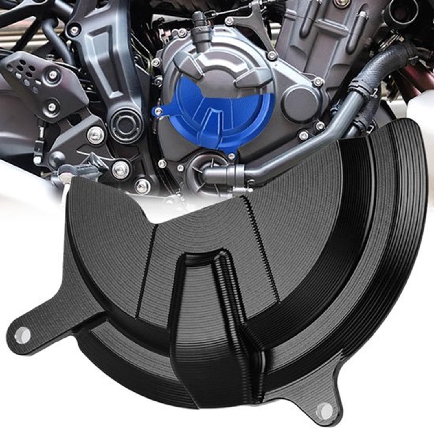 motorfiets motorbeschermer motorkoppelingsdeksel Voor MT-07 2018-2023 T7 2019-2023 TENERE 700 WOLD RAID 2022-2023 XSR700 2018-2023 TENERE 700 2019-2023 (zwart)