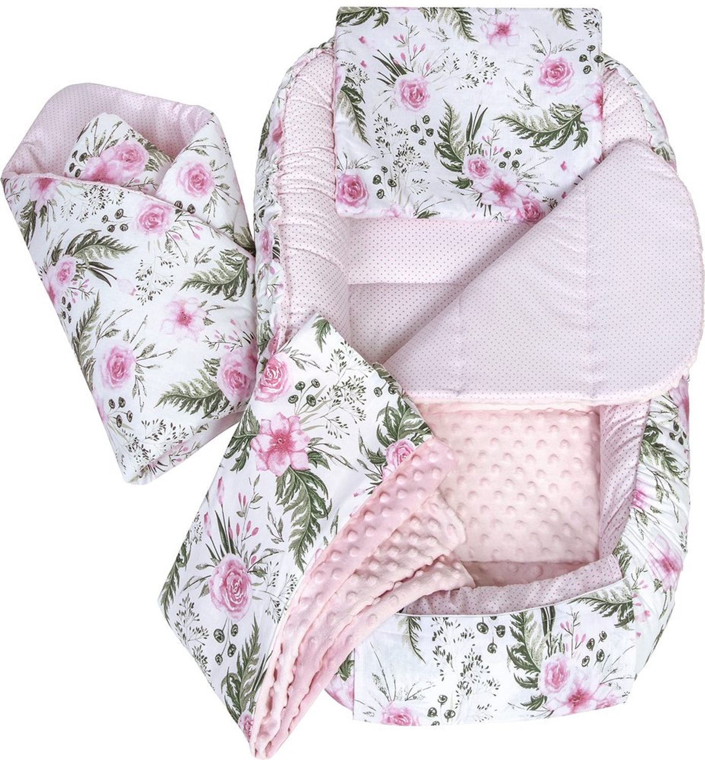 5-Piece Baby Nest Set 100x60cm, Cuddle Nest met Dekentje