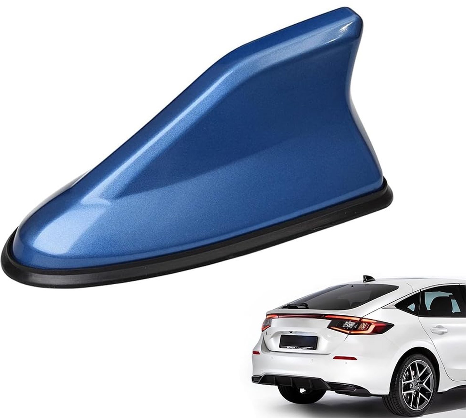 Shark Fin Antenne Cover met Hechttape voor Auto's (Blauw)
