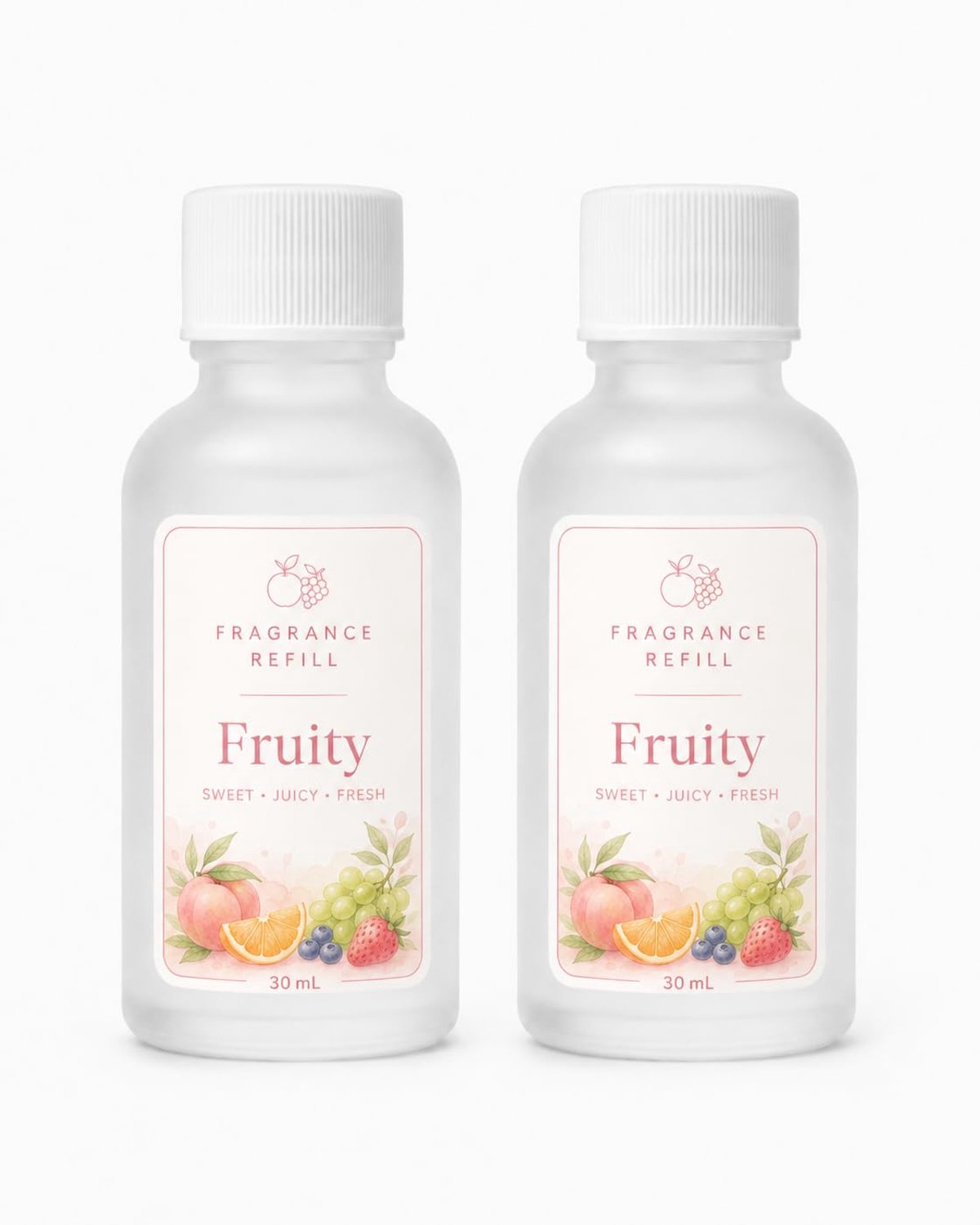 Navulling voor Auto Luchtverfrisser met Fruitige Geur 2 x 30 ml