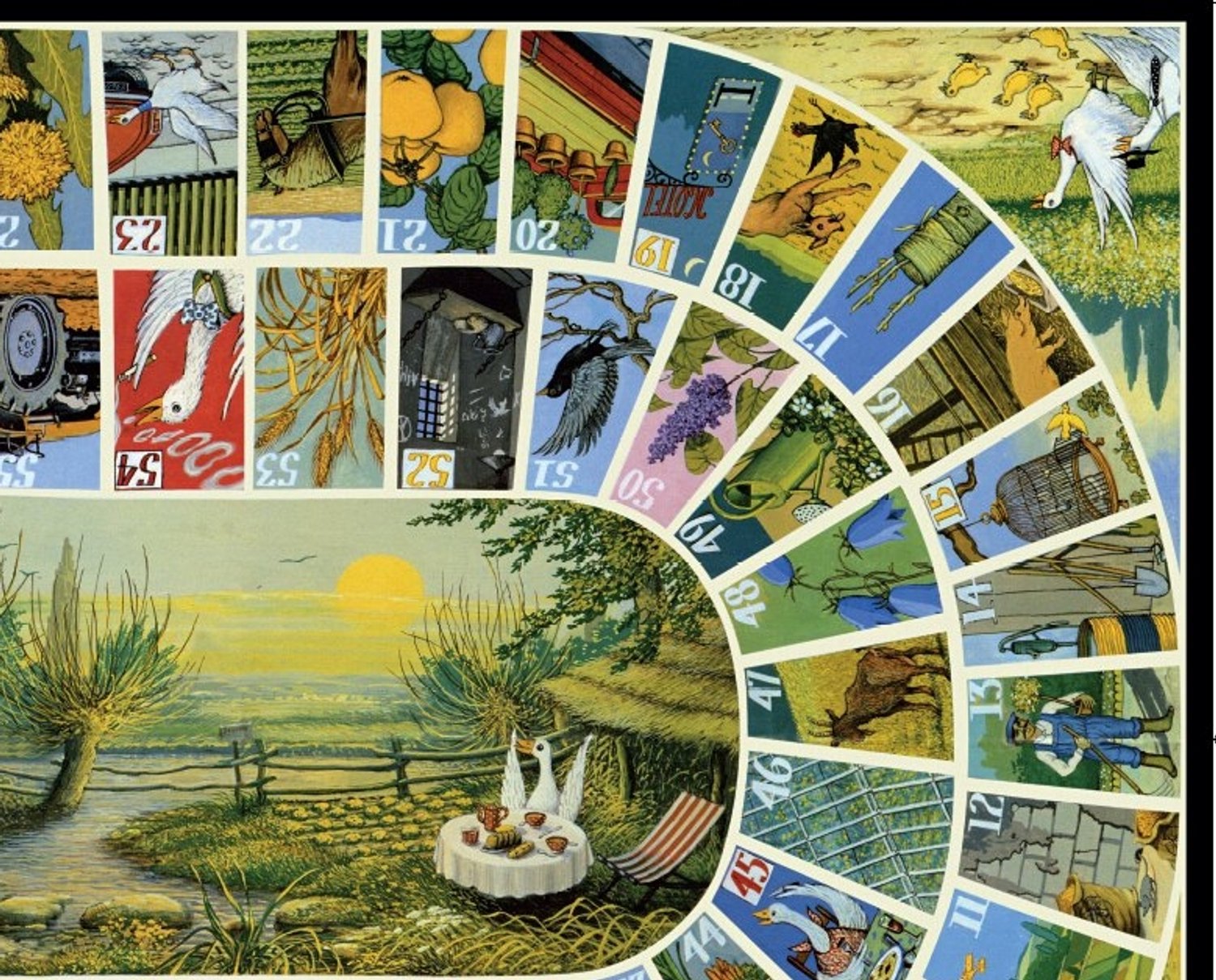 Tactic Selecta Reuze Ganzenbord - Bordspel - 52x68 cm - 6 grote houten ganzen - 2 dobbelstenen - Klassiek familiespel - 2-6 spelers - Vanaf 5 jaar — afbeelding 12