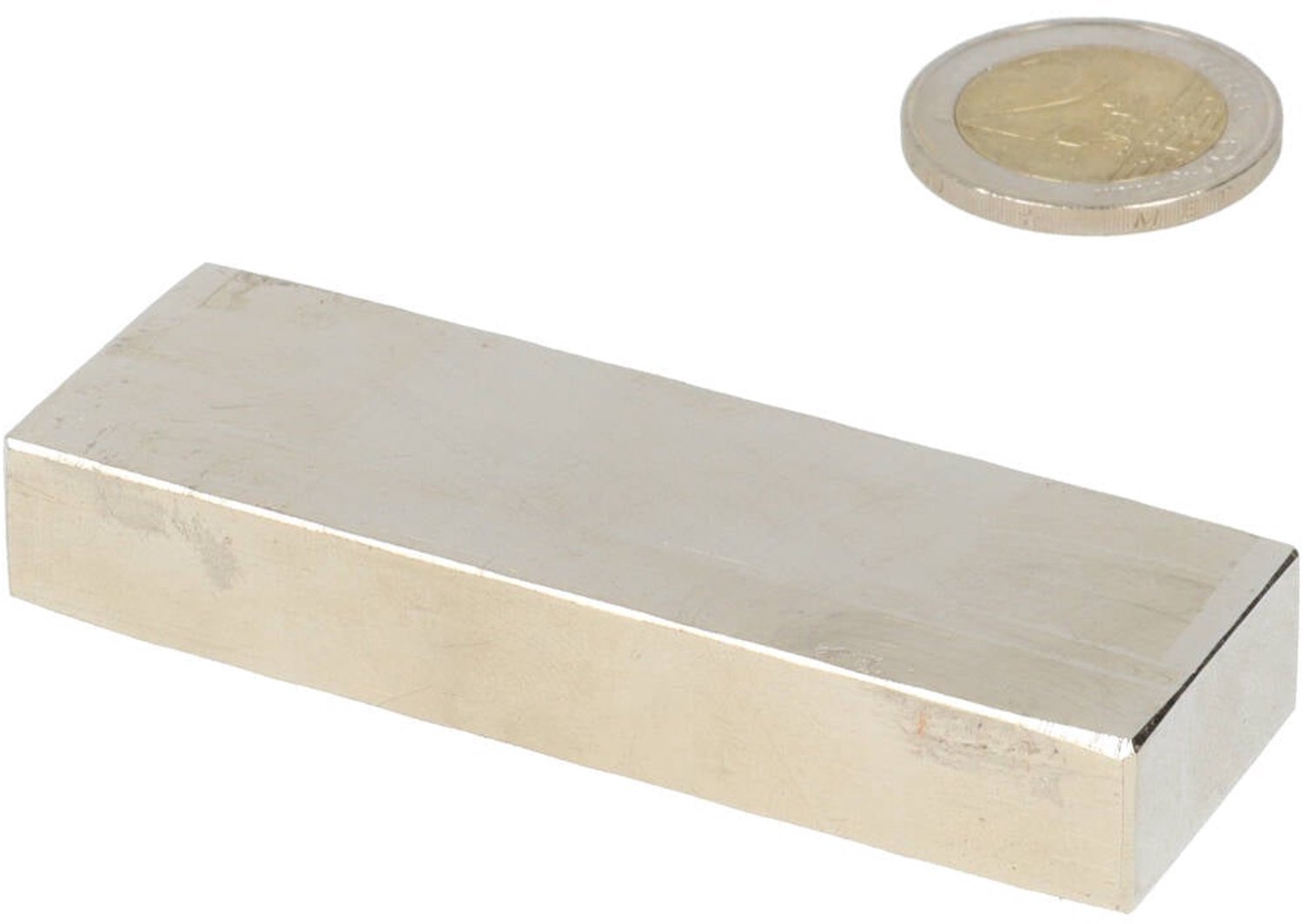 Neodymium Blokmagneet 75 x 25 x 12 mm N50 NiCuNi