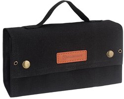 Kruidenpotjes set met 10 kruidenpotjes, kruidendoosjes voor camping, draagbare kruidenzak, kruidenbewaarzak van zeildoek, kruidenflesjeshouder met mini-kruidendoos, set kruidenhouders