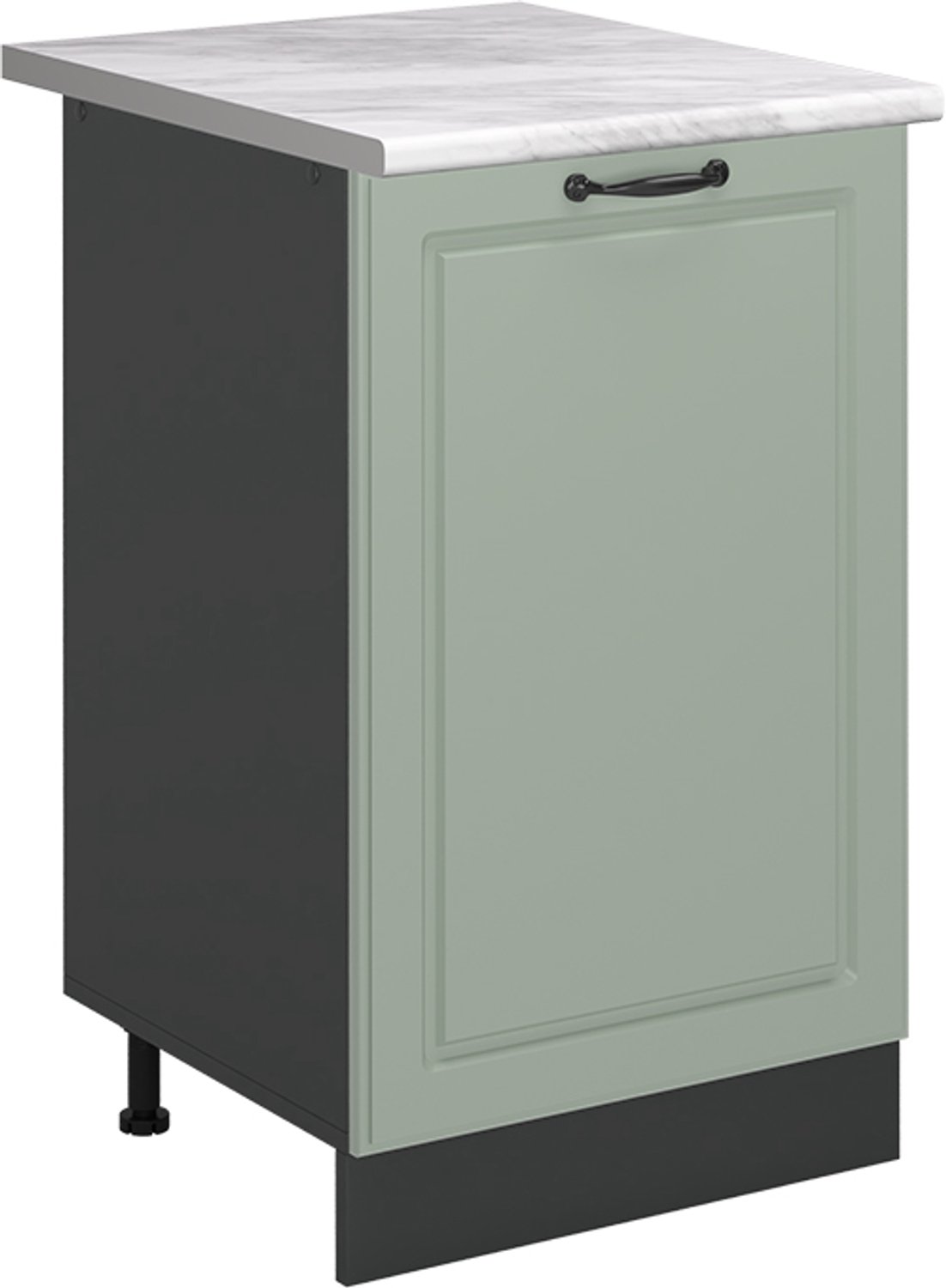 Vicco Keukenonderkast R-Line, Mint landelijk/Antraciet, 50 cm marmer werkblad