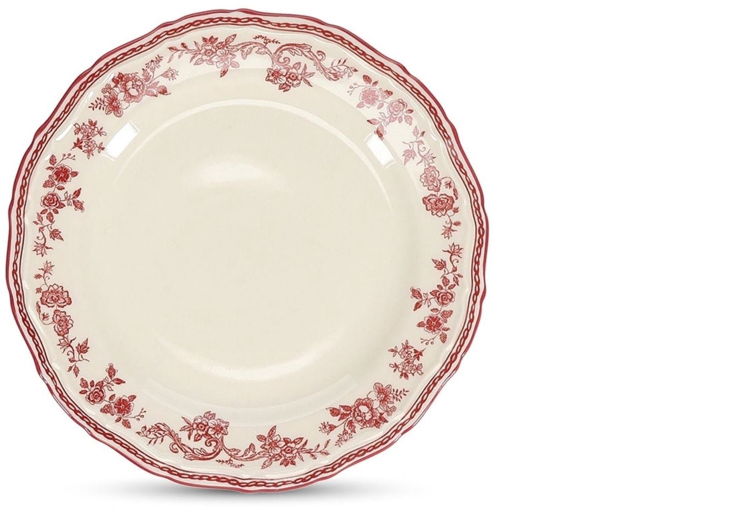 S|P Collection - Plat bord Ontbijtbord 21,5cm burgundy Cyril (set van 4)