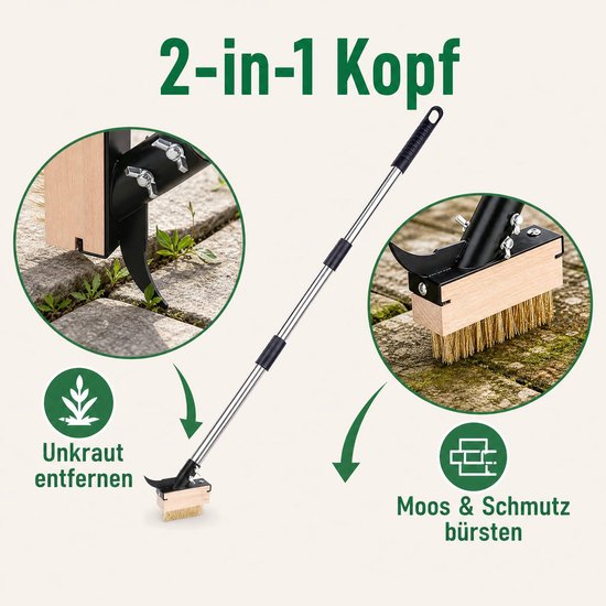 Onkruidborstel met Lange Steel, Set van 2 — afbeelding 3