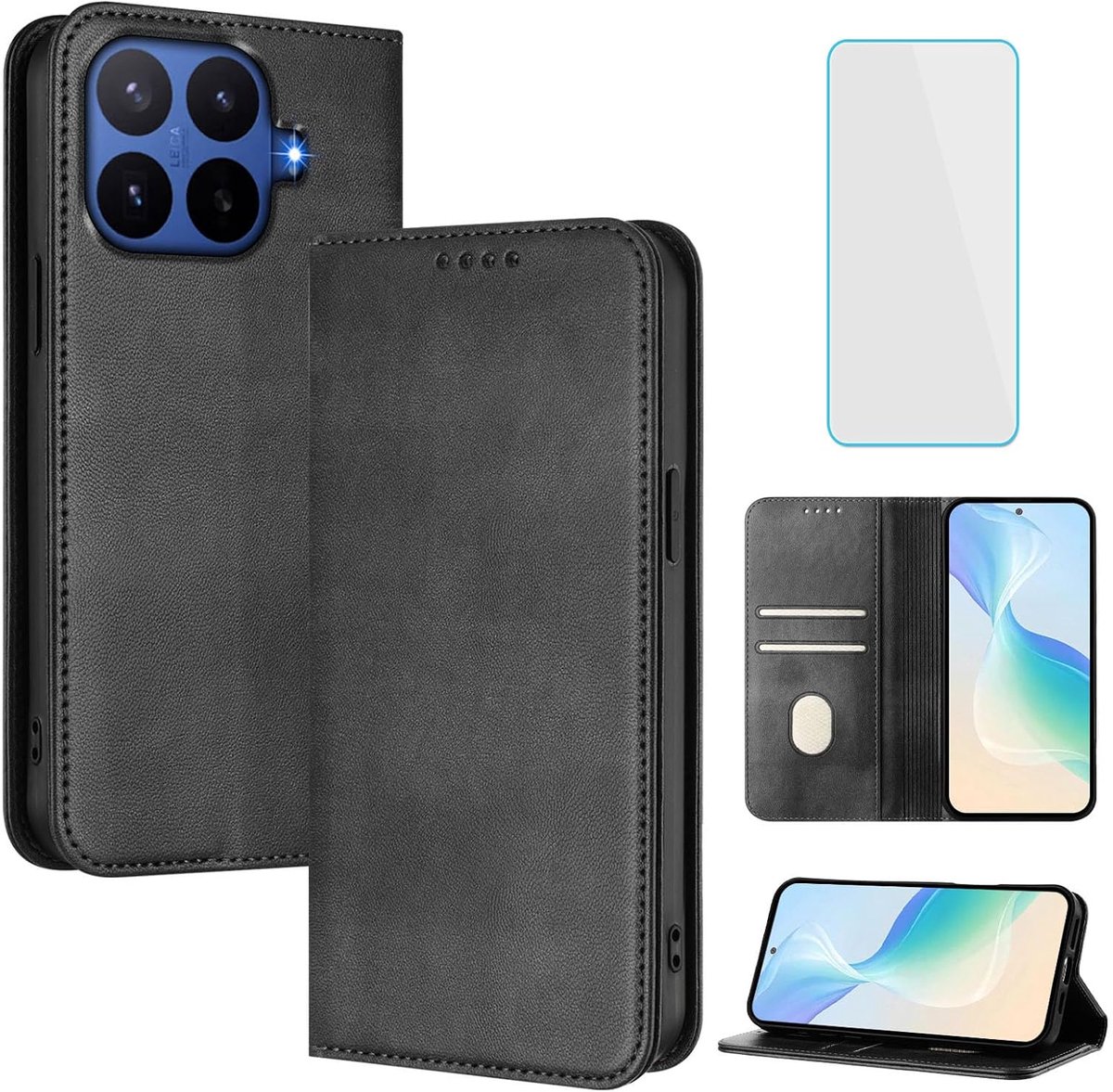 Hoesje voor Xiaomi 17T Pro 5G Hoes Zwart