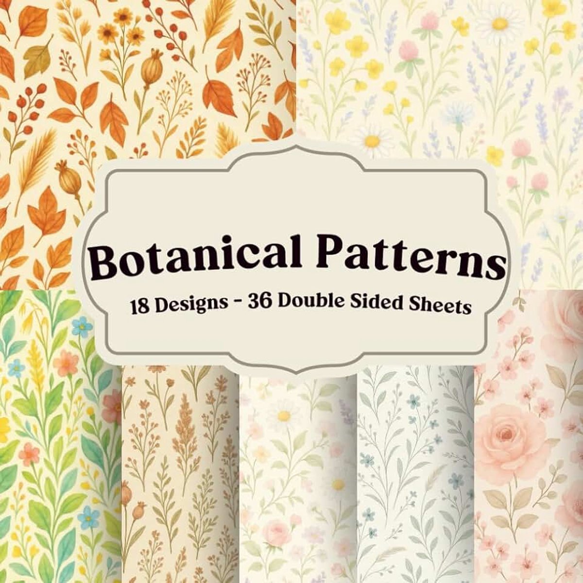 Patterns: Fresh Floral and Leaf Designs for Scrapbooking and Journaling