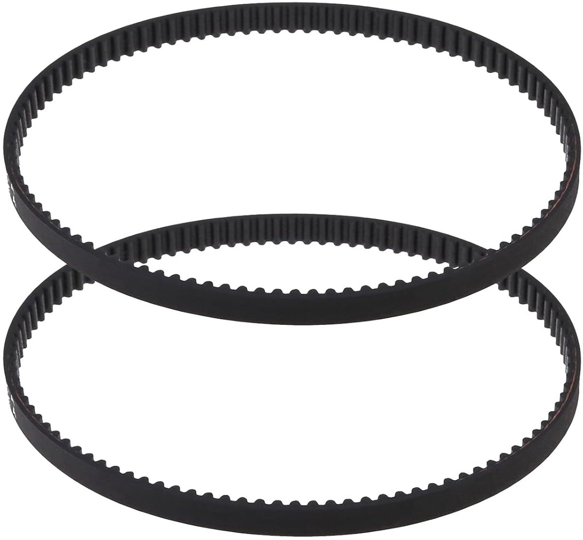 2 STKS Rubber Drive Riem Compatibel met Makita 9910 9911 Sander Vervanging Gesloten Loop Riem 6mm Breedte 300mm Omtrek 3mm Tand Pitch Zwart
