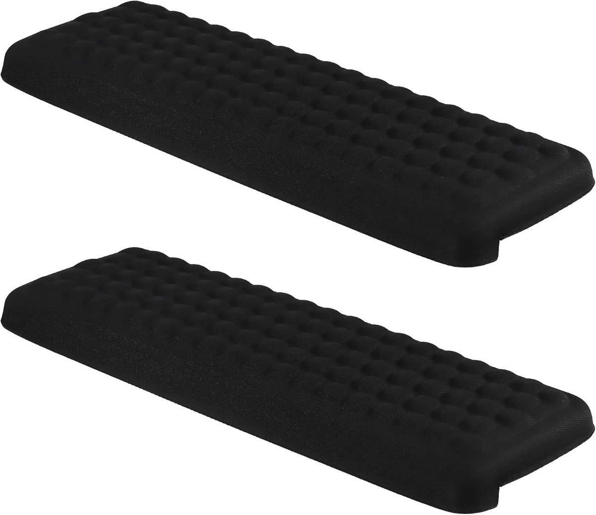 Polssteun, toetsenbord, L-vorm, set van 2, traagschuim, pols- en elleboogbeschermer met antislip, voor kantoor en thuiskantoor, bureau (30 x 10 cm)