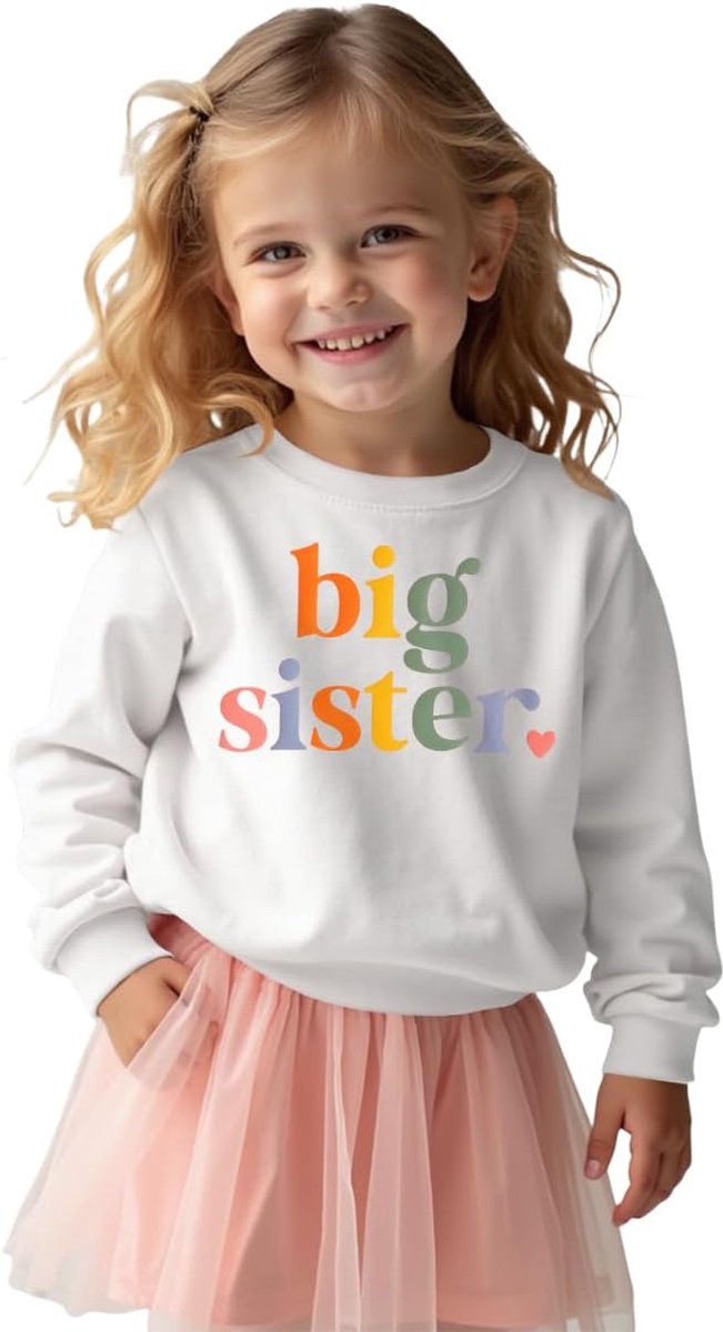 zus sweatshirt Big Sister pullover baby meisjes outfits broers en zussen kleding pasgeborenen trui zus herfst winter sweater kinderen ronde hals lange mouwen