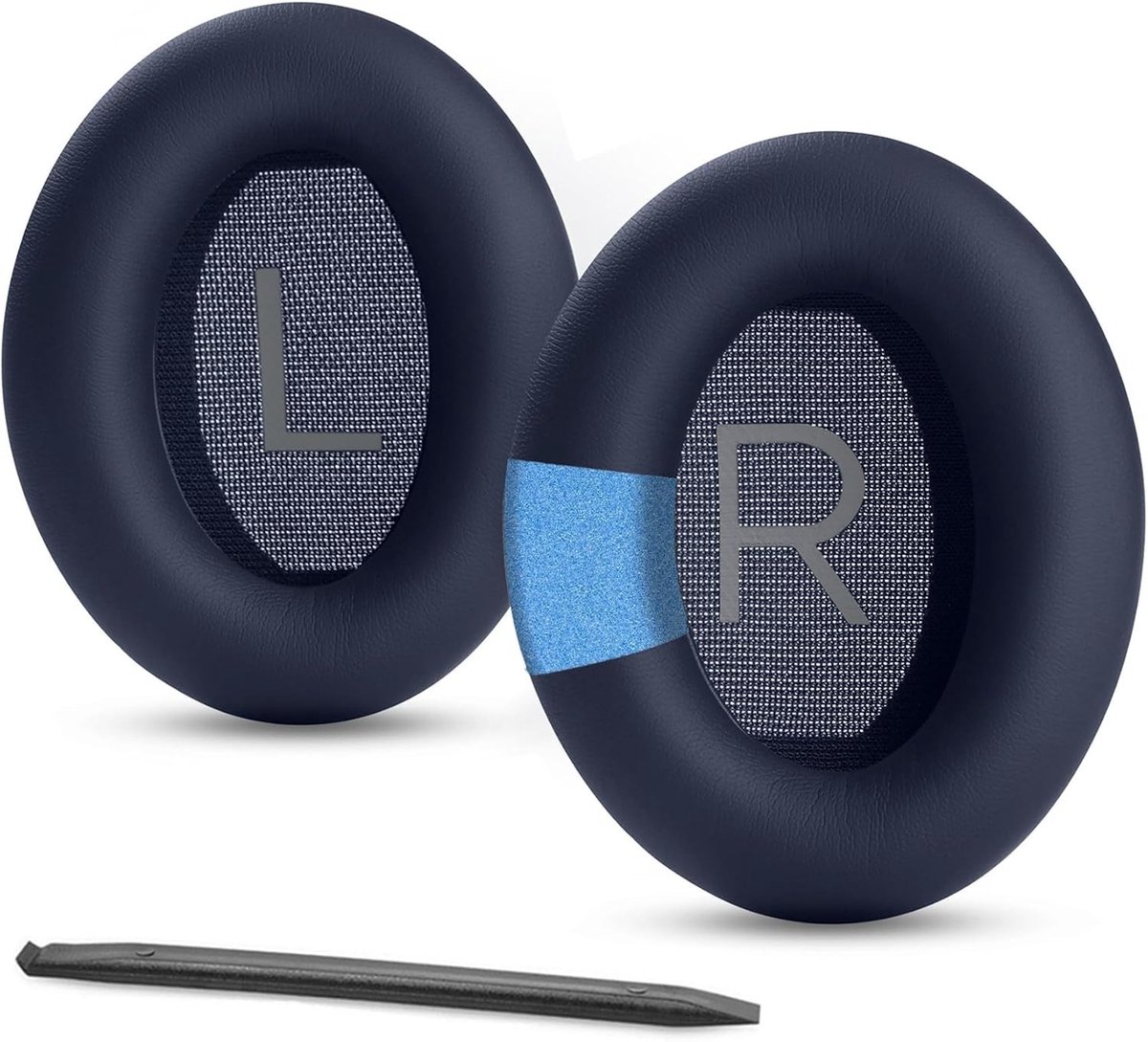 Comfortabele vervangende oorkussens voor Bose hoofdtelefoons - Donkerblauw, geschikt voor QC35, QC25, AE2 en meer. Perfecte pasvorm en geluidsisolatie.