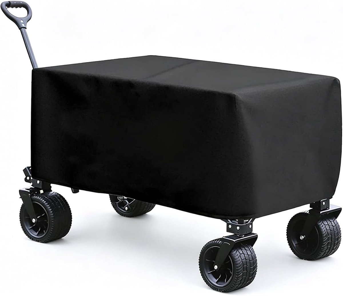 Tuinwagenhoes, 97 x 56 x 61 cm bolderkar, regenbescherming, universeel, vouwwagen, beschermhoes, duurzaam 210D Oxford-weefsel, wind- en uv-bescherming, incl. opbergtas