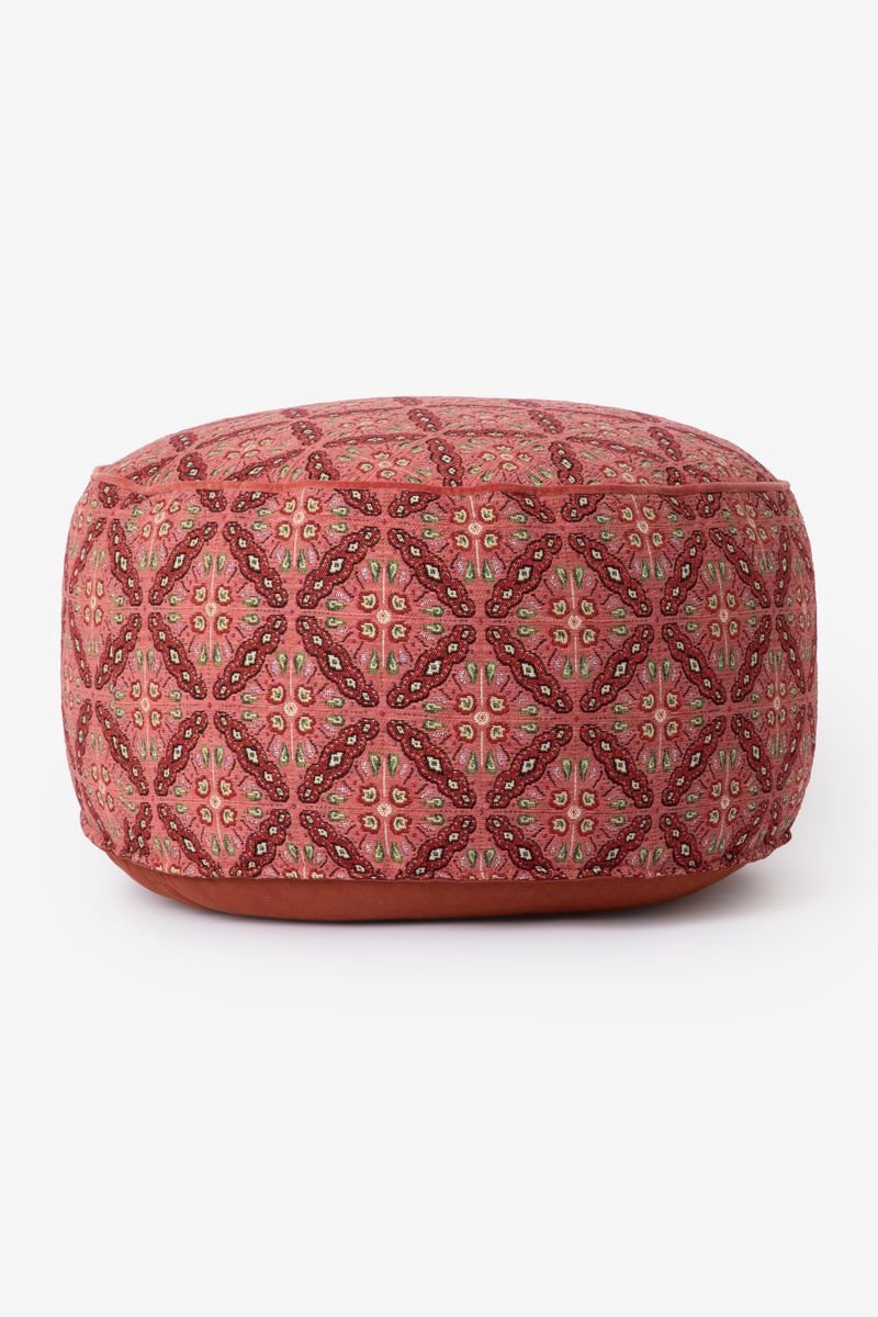 Sissy-Boy - Donkerroze poef met mozaïek print
