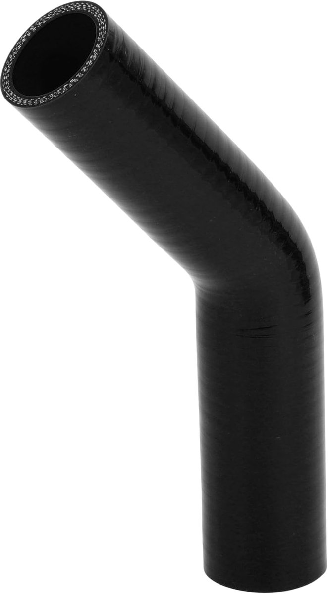1 Stuk 35mm/1.38"-38mm/1.5" ID 120mm/4.72" Lengte 45 Graden Zwarte Auto Silicone Slang Koelslang Universeel