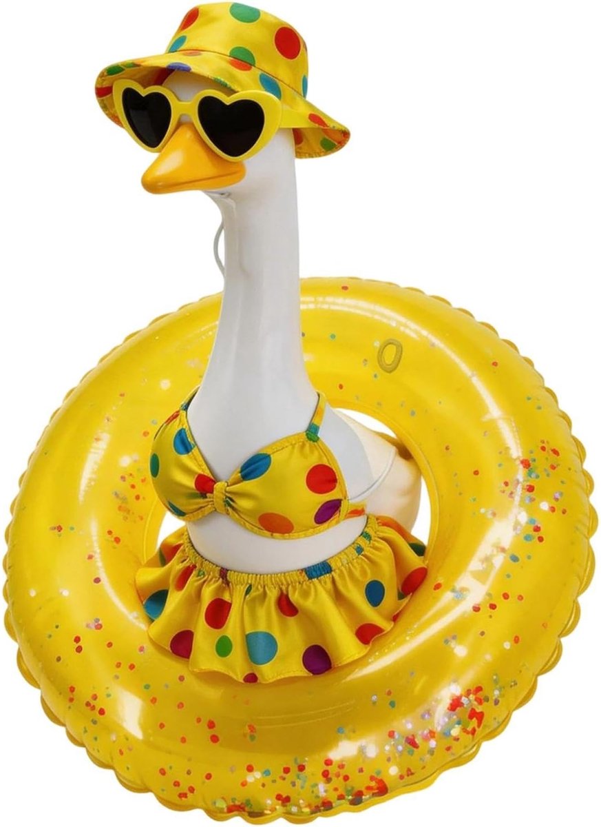 Gans Outfit Tropisch Verkleedoutfit Schattig Waterdicht Eendenbadpak