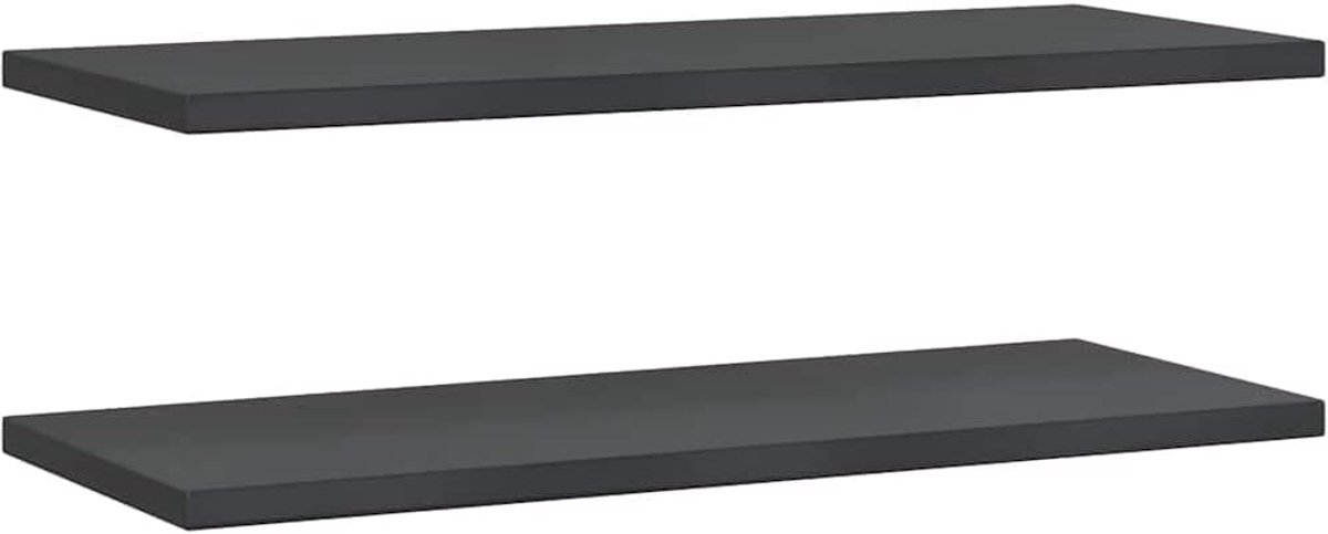 Muur badkamer plank keukenrek muur rekken muur - wandplanken 2 stuks 100x40x3 cm zwart roestvrij staal voor keuken badkamer balkon slaapkamer