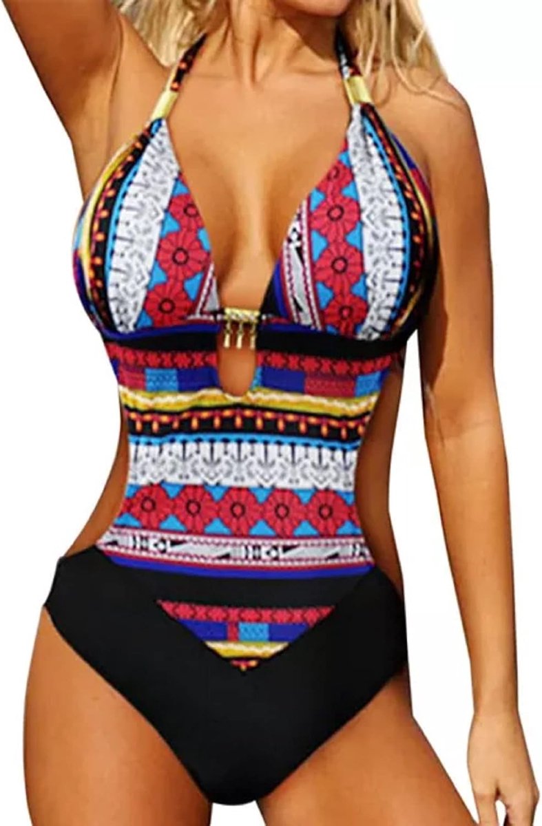 Badpak voor dames - volwassenen - meisjes - meerkleurig - sexy - mode zee - strand - zwembad - cadeau-idee voor verjaardag, Meerkleurig., M