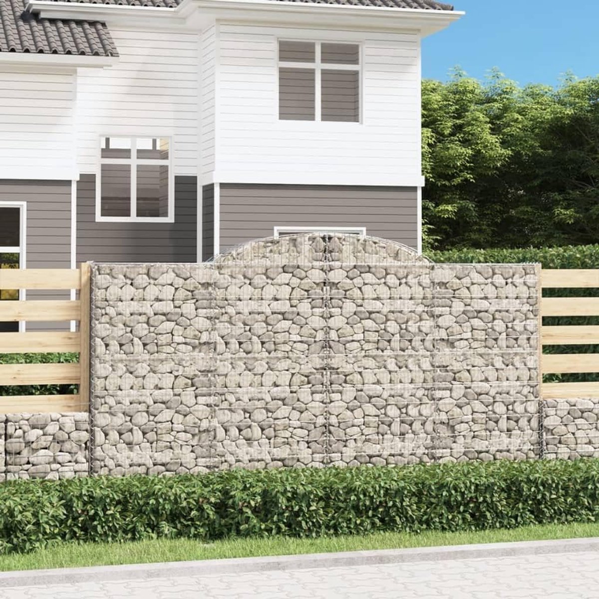 Manden, 2 stuks, 300 x 50 x 160/180 cm, verzinkt ijzer