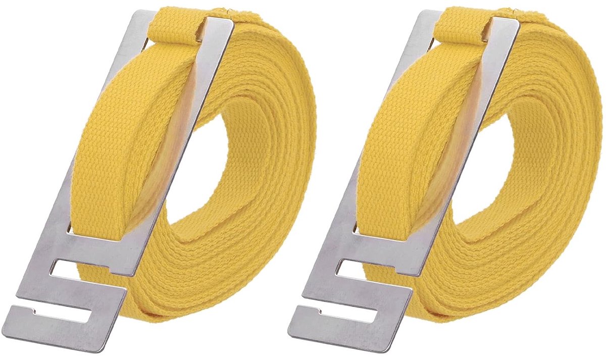 Bijenriem 2 Stuks Draagbare Bijenkorfriem voor Het Veilig Bundelen van Bijendozen - Hoogwaardig Polyester voor Bijenteeltgereedschappen - 5 M Lengte (YELLOW)