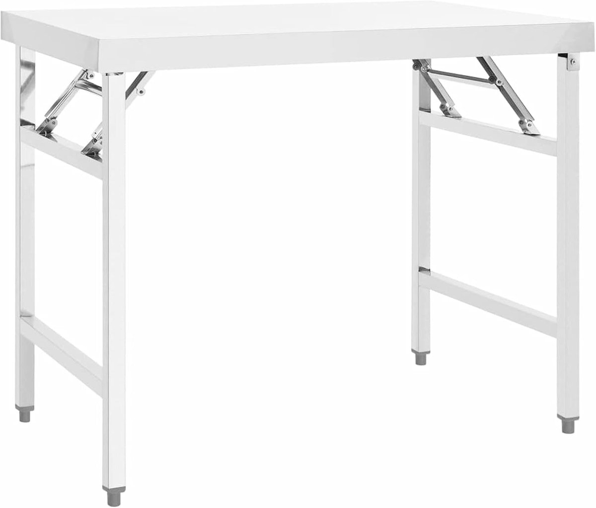 Keukentafel inklapbaar gastronomie gastronomie tafel keuken werktafel restaurant kast klaptafel roestvrij staal tafel archiefkast werkkast 100x60x80cm voor restaurant kantine