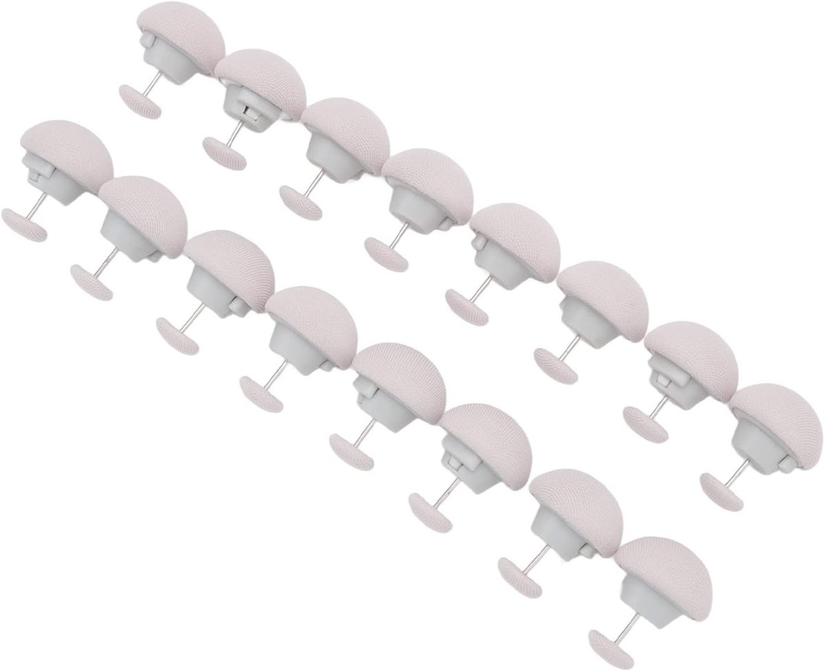 Clip, Slijtvaste Paddestoel Vormige 16PCS Gemakkelijk te gebruiken Quilt Fixator Doek Naald voor Kussens (Grijs)