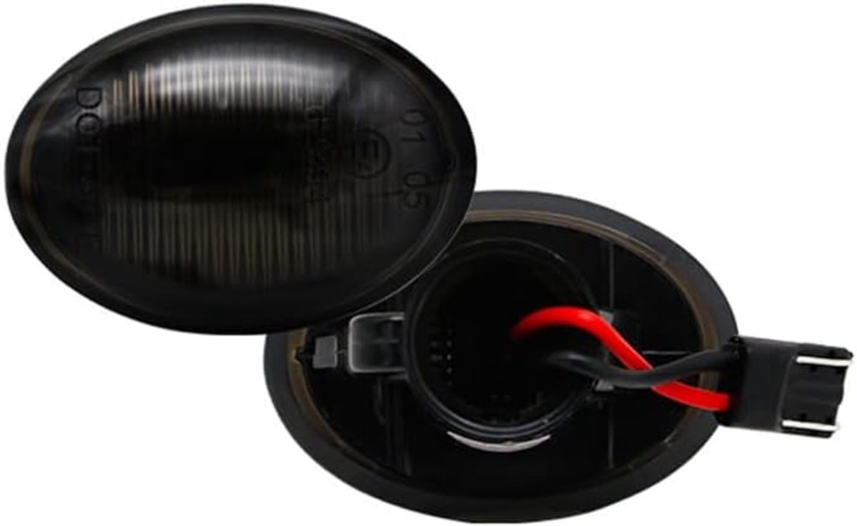 LED Zijknipperlichten compatibel met Alfa/Fiat/Ford/Lancia diverse modellen - Rookgrijs- incl. Dynamic Running Light