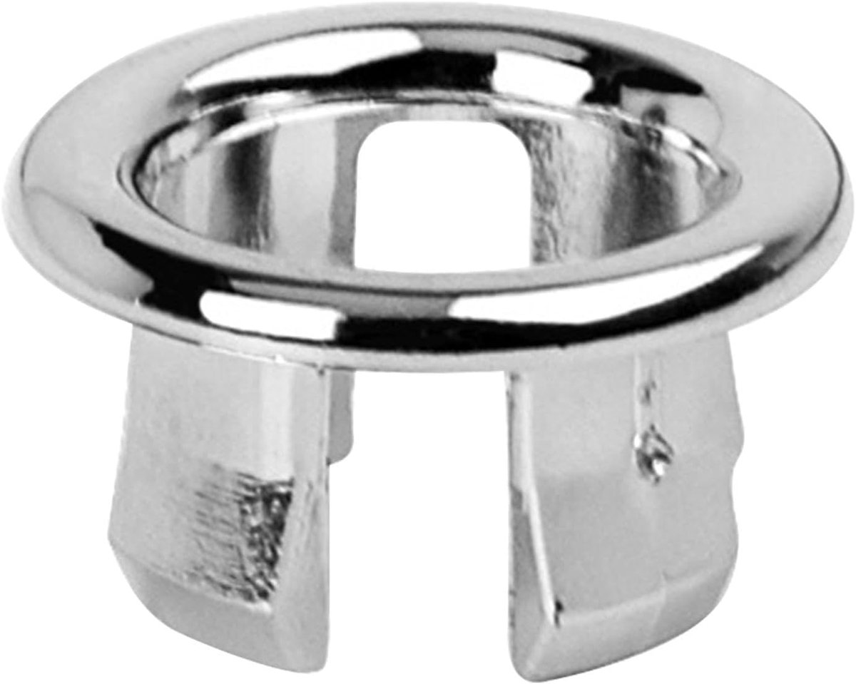 Overloop ring, 1pack gootsteen gat vervanging overloop gat, 22-24 mm ronde wastafel overloop trim, gootsteen gat cap, afvoer dop deksel invoegen in gat, voor gootsteen, badkamer, keuken,