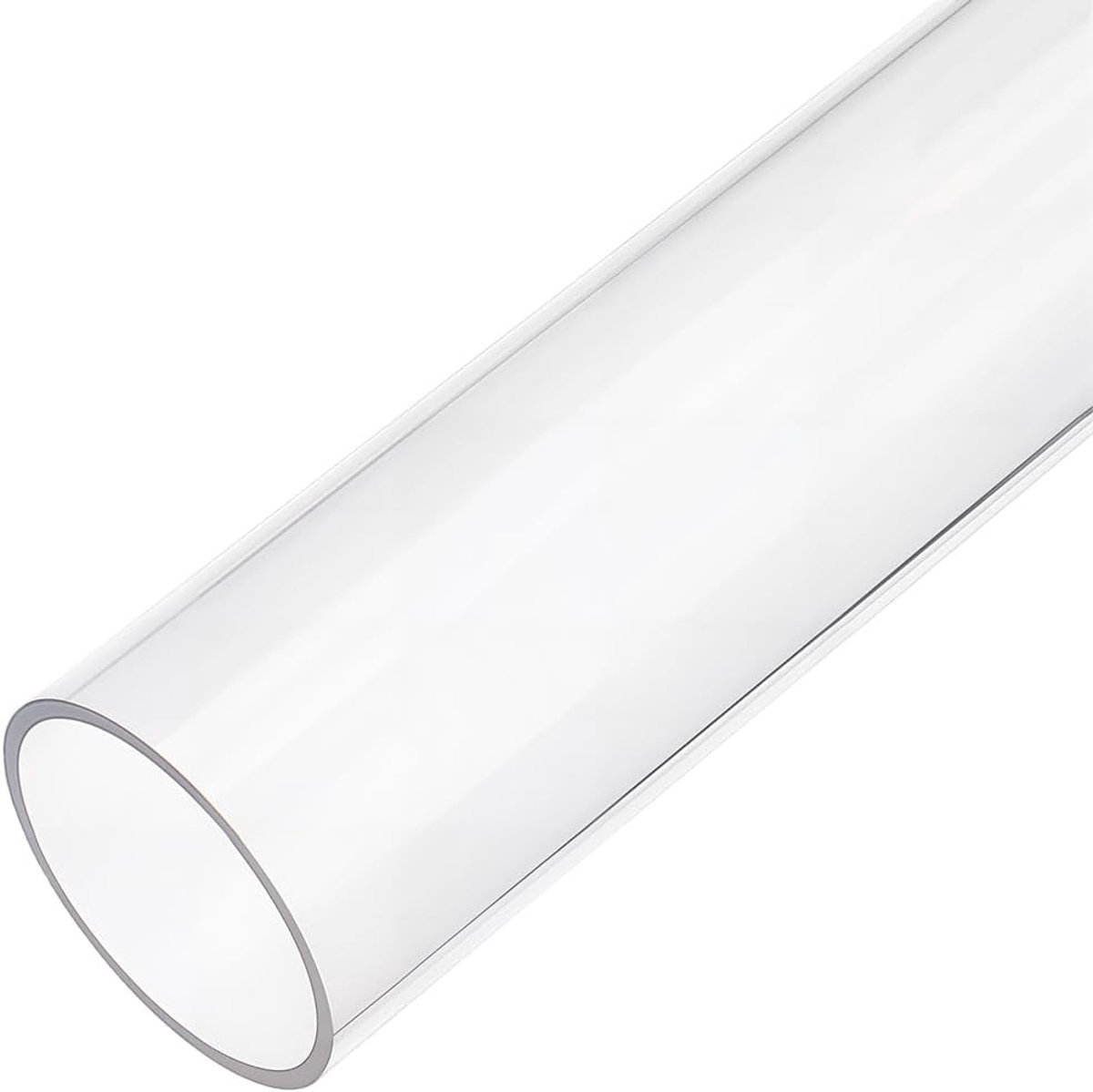 245 mm lange heldere stijve acrylbuis transparante ronde kunststof buis brede polycarbonaat buis met lange wanddikte voor sanitaire installaties hydraulische aquariumwaterkoelsystemen lampen