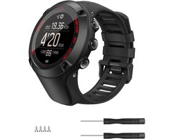 Horlogeband Compatibel met Suunto Ambit 1/2/2S/2R/3/3 Sport/3 Run/3 Peak - Zacht Silicoon - Verstelbaar - Vervangende Armband