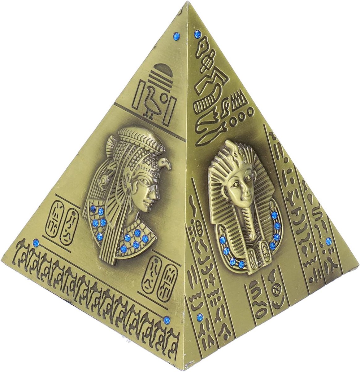 Piramide Decoratie, Groen Brons Grote Retro Prachtige Munt Spaarpot Spaarpot voor Home Office Kids Gift | Prachtige muntspaarpot spaarvarken voor thuis kantoor kinderen cadeau
