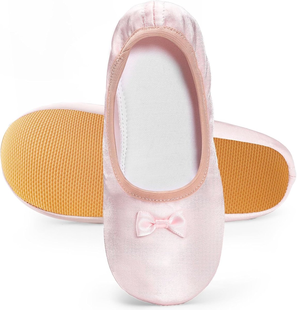 Gymschoenen voor meisjes, roze, met strikken, katoenen voering, Oxford-zool, turnschoenen