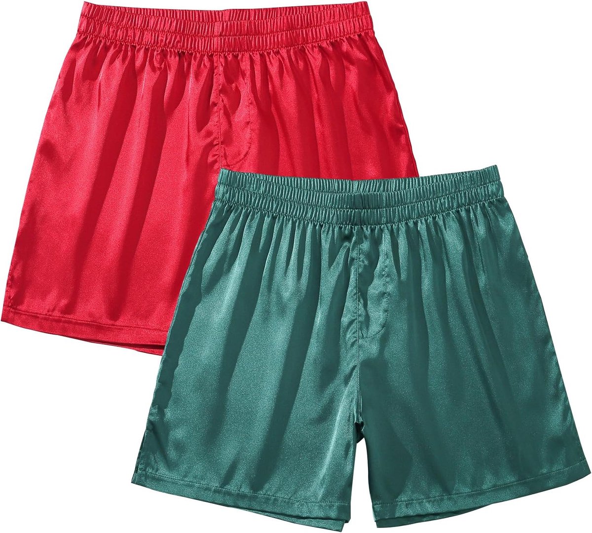 Coulee Satijnen slaapshorts heren nachtkleding boxershorts