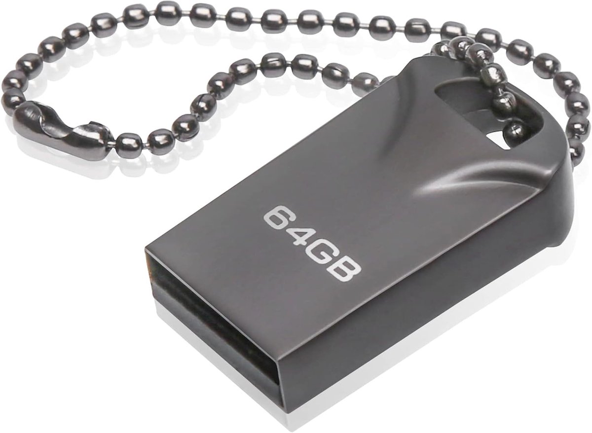 USB-stick, 64 GB, mini USB-stick, 64 GB, waterdicht, geheugenstick, USB-flashdrive, 64 GB, voor school, kantoor, auto, pc, laptop (64 GB, 1 stuks, mini)