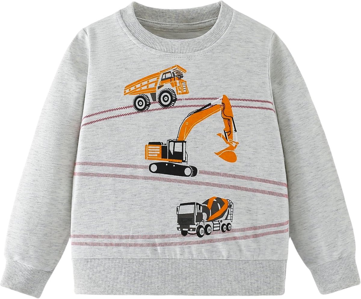Sweatshirt Jongens Ronde Hals Sweater Jongens Katoen Casual Pullover voor Kinderen Herfst Winter Kinderkleding Leeftijd 2-7 Jaar