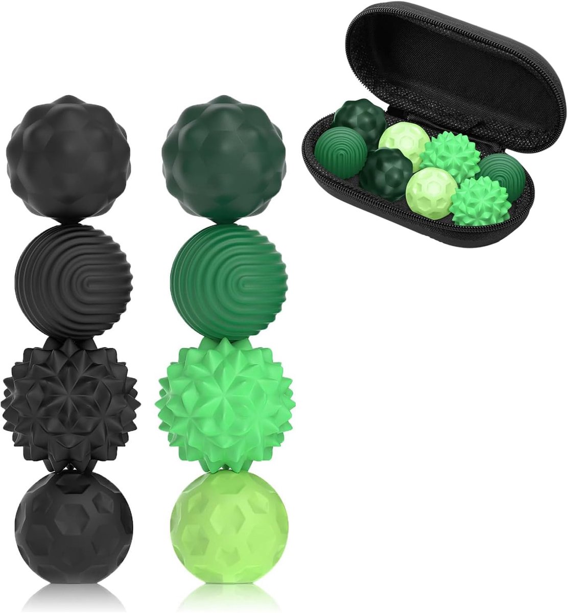 8 stuks magnetische sensorische ballen, anti-stress speelgoed, siliconen fidget-speelgoed, magnetische aantrekkingskracht, stressballen met siliconen hoes, magnetische ballen, angstspeelgoed