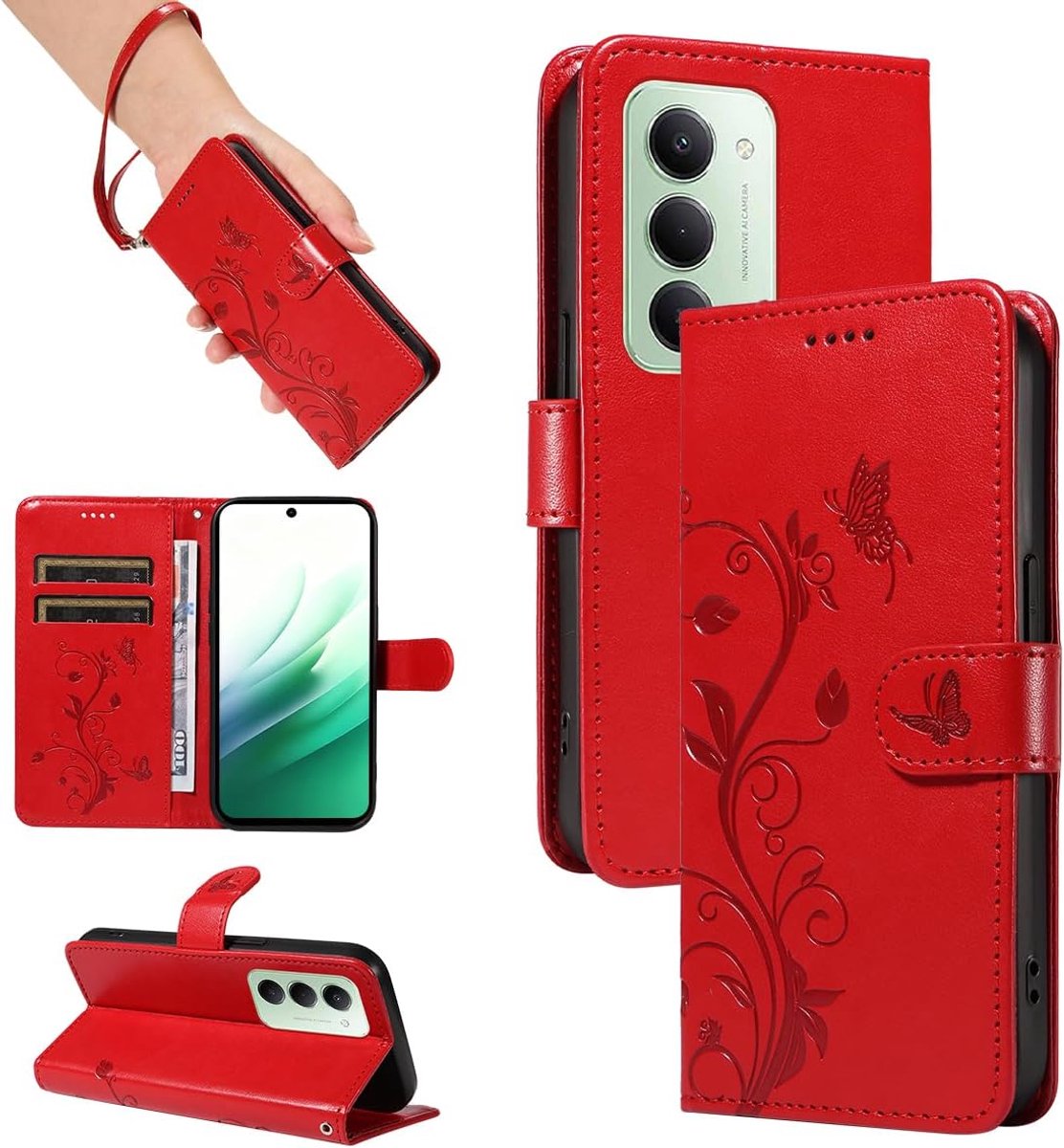 Hoesje voor Redmi 15 4G / 5G, Rood