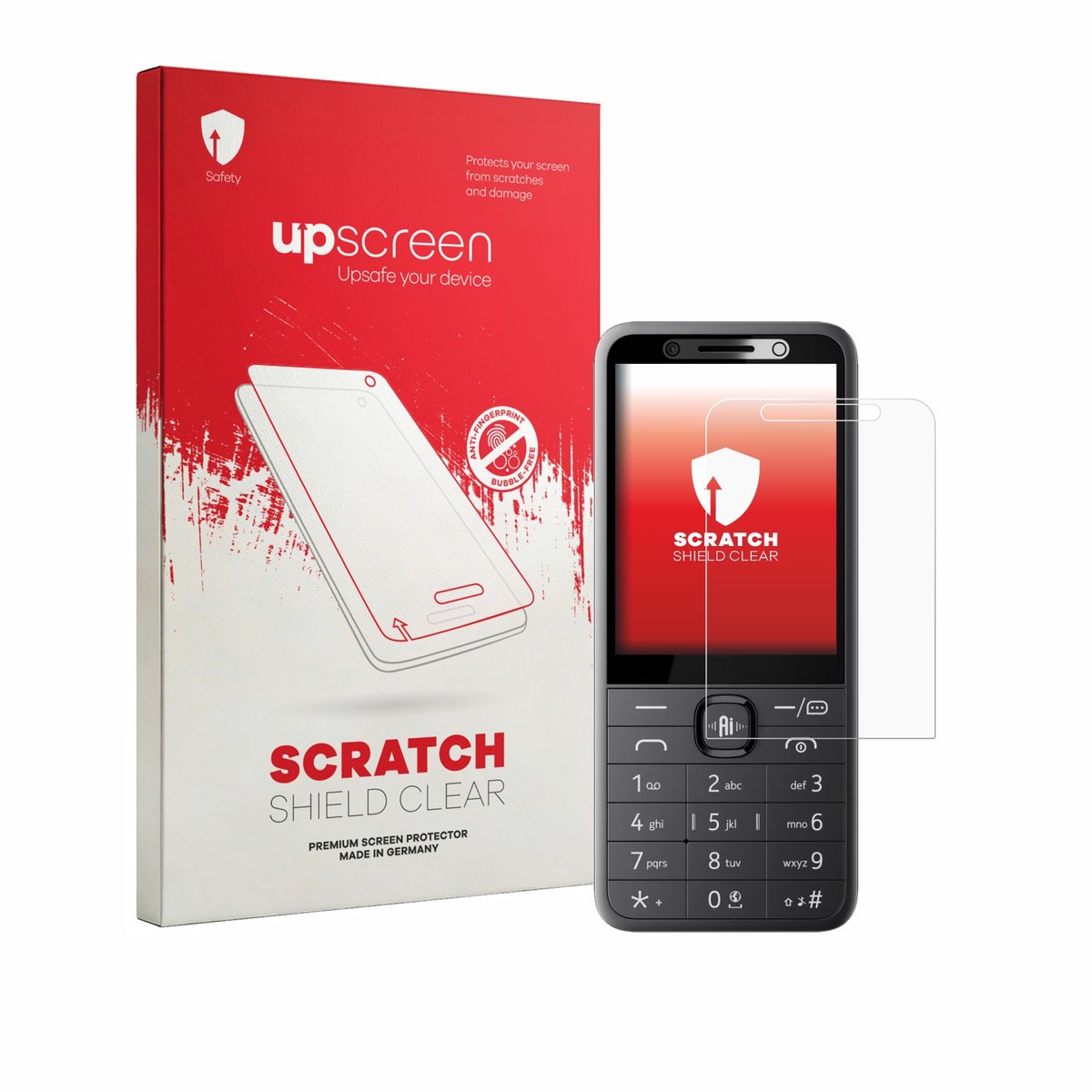 upscreen - Screenprotector voor Nokia 235 4G 2.0 - Folie Beschermfolie transparant
