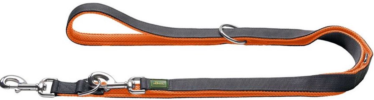 Hunter V-riem Maldon 15mm/200cm - oranje/grijs